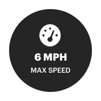 maximum speed 10 kilometers per hour